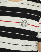 T-Shirt Treaty rayé noir/blanc