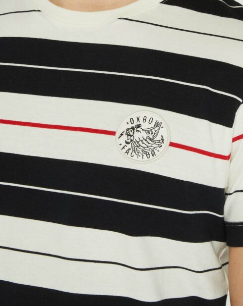 Zwart/wit gestreept Treaty T-shirt