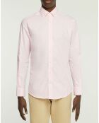 Chemise Slim Fit Strip Bat à rayures  rose