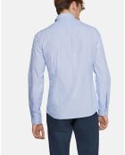 Chemise Slim Fit imprimée bleue