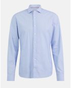 Chemise Slim Fit imprimée bleue