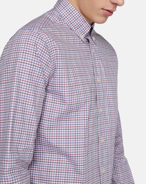 Chemise Slim Fit Vichy multicolore