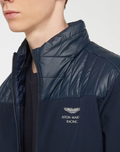 Blouson Soft Shell Aston Martin Racing bleu marine