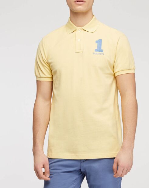 Polo Numéro 1 jaune clair