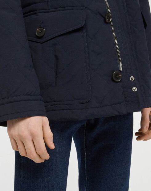 Veste matelassée classique imperméable bleu marine