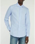 Chemise Slim Fit Oposit Arabesk bleu clair