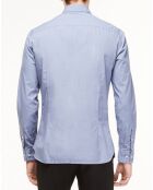 Chemise Slim Fit Valise imprimée bleue