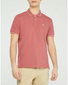 Polo ajusté Nomad piqué terre brûlée