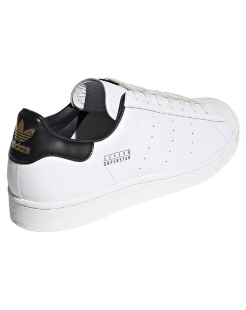 Baskets en Cuir Superstar Pure London blanc/noir