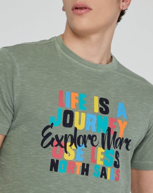 T-Shirt Flamm Été kaki