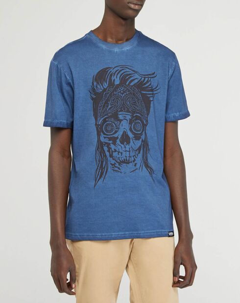 Camiseta Motore Skull Blue
