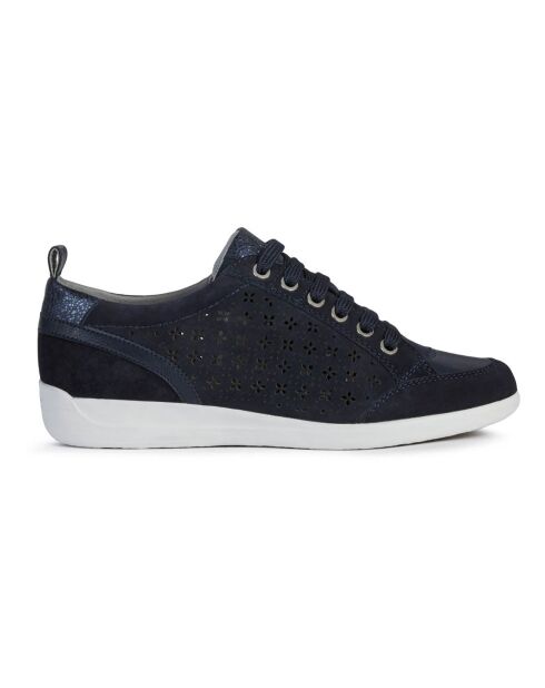 Sneakers en Cuir Myria bleu marine