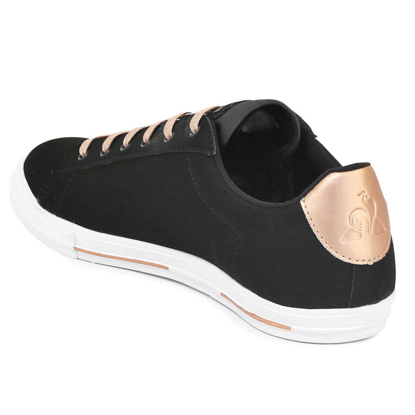 Baskets Agate Metallic noir bronze Vente privee Le Coq Sportif BazarChic