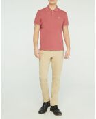 Polo ajusté Nomad piqué terre brûlée