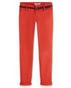 Pantalon Chino slim rouge