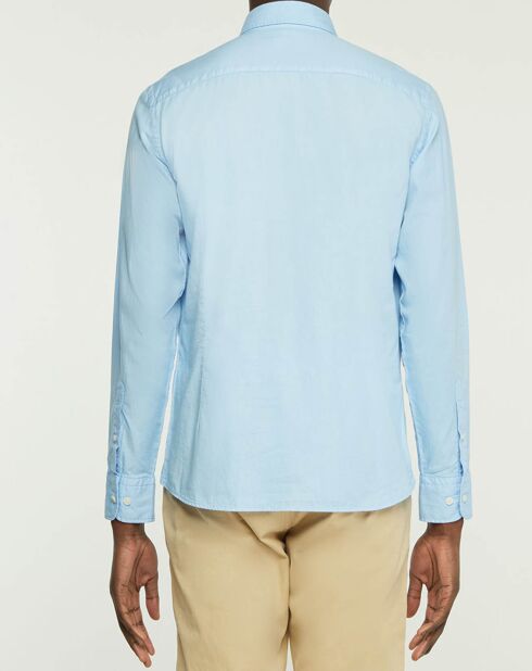 Chemise Slim Fit Oxford bleu clair