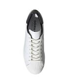 Baskets en Cuir Superstar Pure London blanc/noir