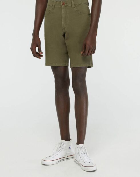 Short 5Poches Straight kaki