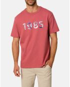 T-Shirt Terra brodé rose foncé