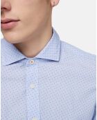 Chemise Slim Fit imprimée bleue