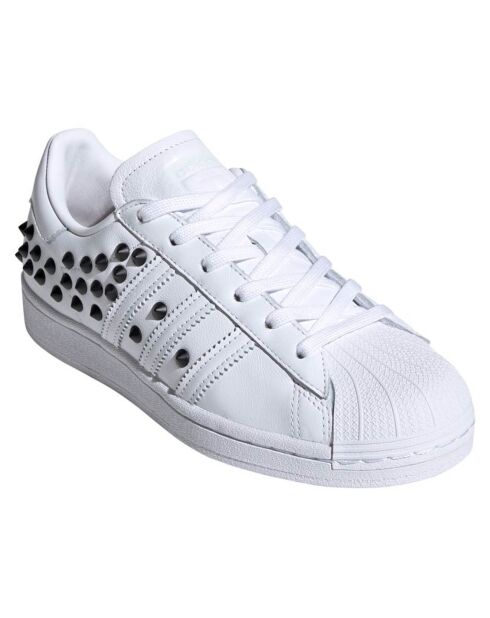 Baskets en Cuir Superstar blanches
