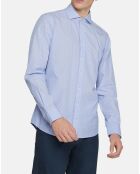 Chemise Slim Fit imprimée bleue