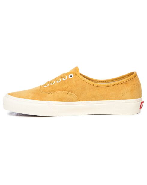Sneakers en Velours de Cuir Authentic jaunes