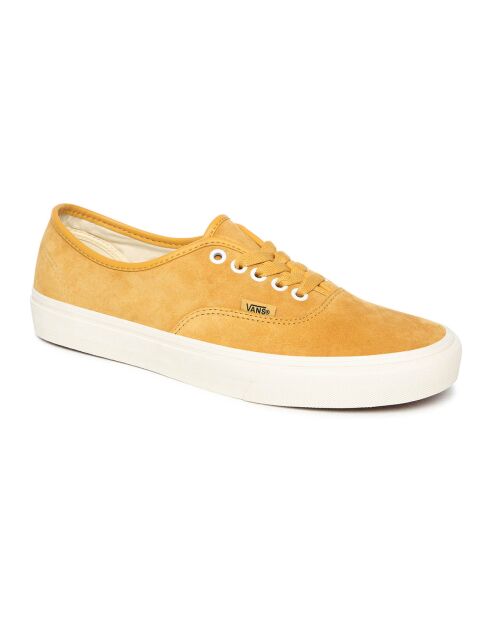 Sneakers en Velours de Cuir Authentic jaunes