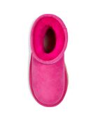 Boots fourrées Laine en Velours de Cuir Classic II fuchsia