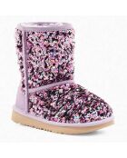 Boots fourrées Laine à Sequins Classic II Stellar rose/multicolore