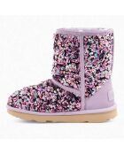 Boots fourrées Laine à Sequins Classic II Stellar rose/multicolore