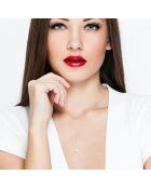 Collier Lasso Or Blanc Perle d'Eau Douce poire blanc naturel