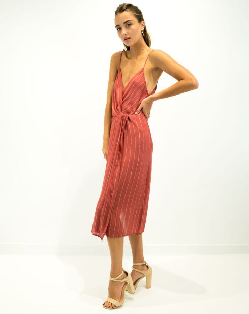 Robe Alia rouge brique