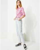 Chemise Boulder Kassie carreaux rose/blanc