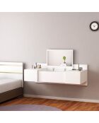 Coiffeuse Zakkum blanche - 100x33x39.1 cm