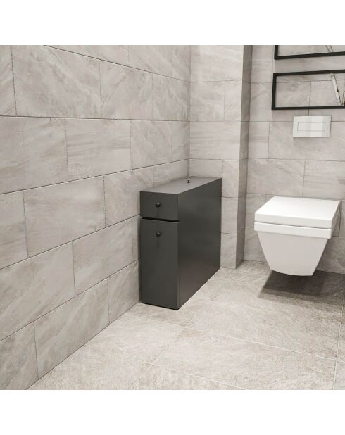Meuble de cabinet Calencia  anthracite - 19x55x60 cm