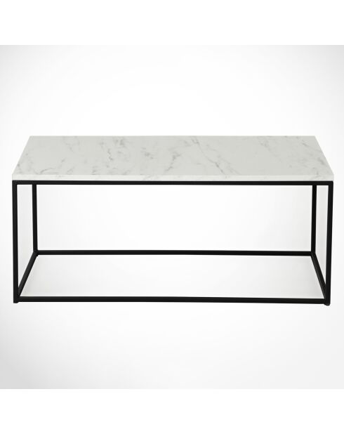 Table basse Cosco  blanc/noir - 95x43x55 cm