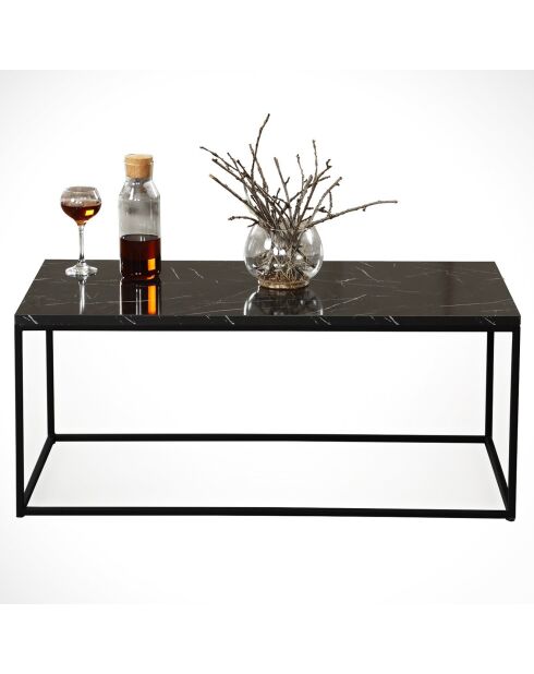 Table basse Cosco  noir/blanc - 95x43x55 cm