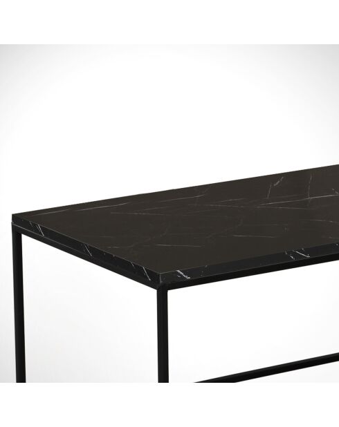 Table basse Cosco  noir/blanc - 95x43x55 cm