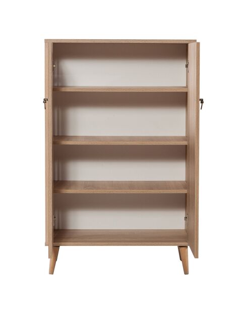 Meuble de cabinet Multibox bois/multicolore - 80x127x36 cm