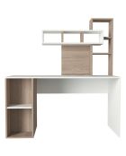 Bureau Coral  blanc/cordoba - 140x153.8x60 cm