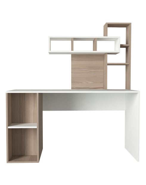 Bureau Coral  blanc/cordoba - 140x153.8x60 cm