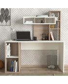 Bureau Coral  blanc/cordoba - 140x153.8x60 cm