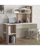 Bureau Coral  blanc/cordoba - 140x153.8x60 cm