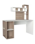 Bureau Coral  blanc/cordoba - 140x153.8x60 cm