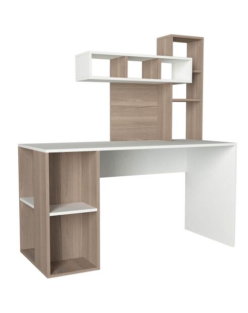 Bureau Coral  blanc/cordoba - 140x153.8x60 cm