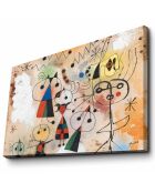 Tableau reproduction Joan Miro Torso multicolore - 45x70 cm