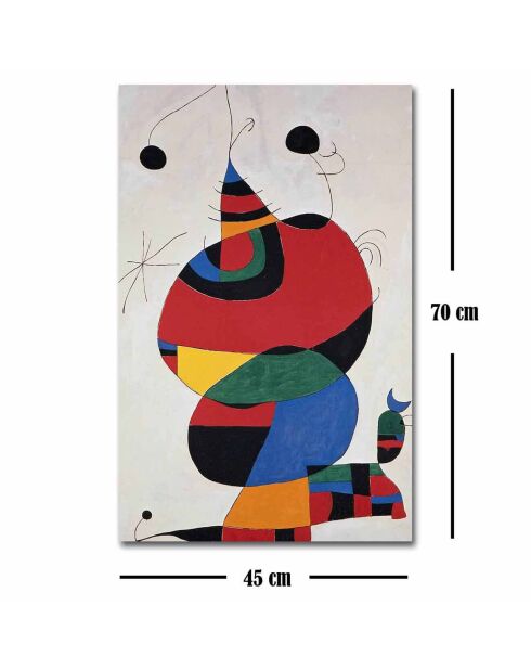 Tableau reproduction Pablo Picasso multicolore - 45x70 cm