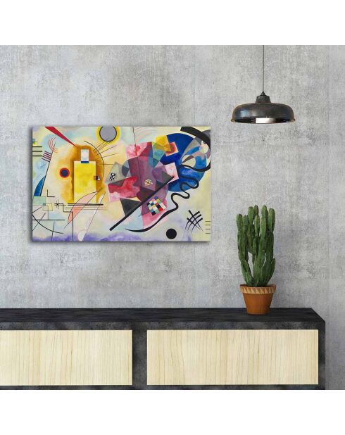 Tableau reproduction Kandinsky multicolore - 45x70 cm