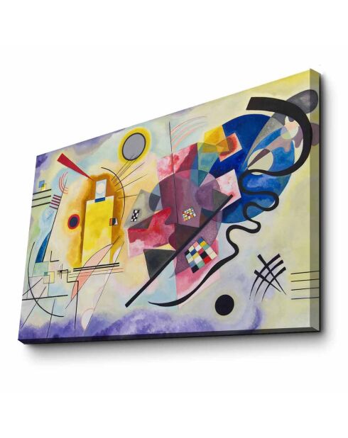 Tableau reproduction Kandinsky multicolore - 45x70 cm